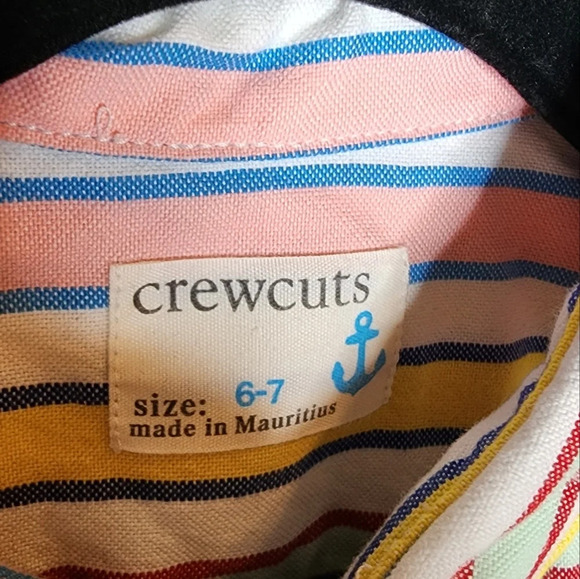 Crewcuts boys striped short sleeve button shirt - Picture 3 of 8